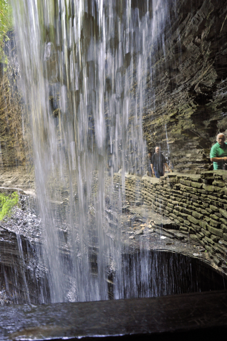 Lee as he approaches Cavern Cascade